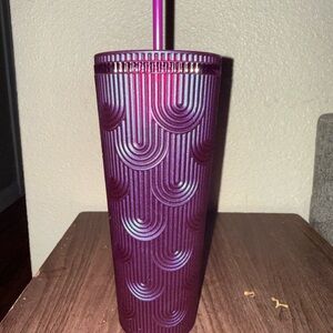 Starbucks Radiant Purple Tumbler with Straw